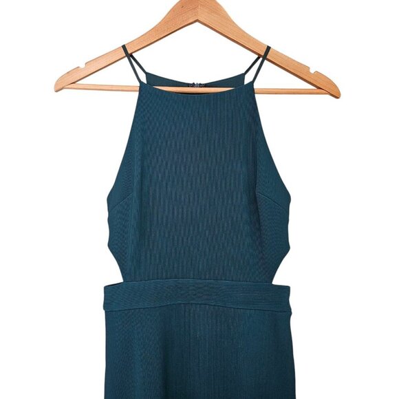 Women's - ASTR The Label Teal Cutout Dress, Size Small - Picture 2 of 8